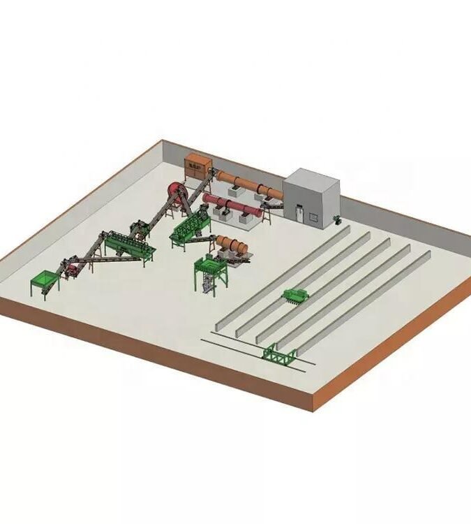 Pig and Chicken Manure Granular Organic Fertilizer Production Line